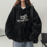 [BoA's wool lining!] ディアジャソボアウールボクシーフーディ