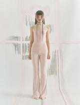 Two-tone Turtleneck Top (NUDEPINK)