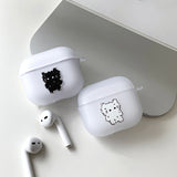 ブラック - ワン コジル サムキャット カップル AirPods Case_マット
