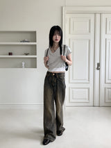 Portner Guze Washed Semi Bootcut Denim Pants