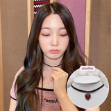 Burgundy Heart Earring and Choker Set