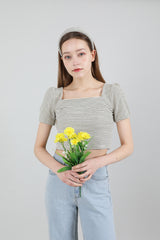 モダンストライプヘアバンド / Modern Stripe HairBand Ivory
