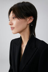 ETERNAL pearl drop earcuff -Single piece- (4629910061174)