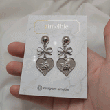 ロイヤルベイビーエンジェルイヤリング - ショート  / Royal Baby Angel Earring - Short (Silver) (Kep1er Chaehyun, Yeseo, Xiaoting Earrings)