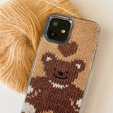 TEDDY BEAR HARD JELL CASE_BEIGE