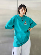 サングラスキャット半袖Tシャツ / VENTIQUE Sunglasses cat T-shirt 3color