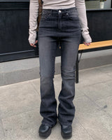 Tale boots cut denim pants