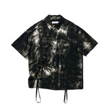 ブリーチダイングストラップシャツ / BLEACH DYEING STRAP SHIRT_BK
