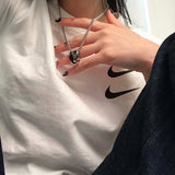 ボールドリングネックレス