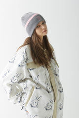 BEARRABBIT カラーフリースシャツ / BSR2223FWJK106 BEARRABBIT COLLAR FLEECE SHIRT WHITE