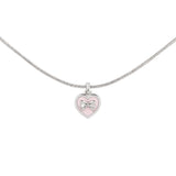 heart ribbon necklace
