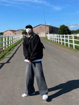 カバーツートンルーズフィットフーディ―/COVER TWO TONE LOOSEFIT HOODY