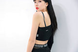 チェーンオフショルダークロップT/TOP(7002) Chain Off Shoulder Crop Tee