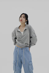 ストリグハーフジップアップスウェットシャツ/String Half Zip Up Sweatshirt (3color)
