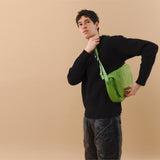 Round Flap Crossbody Bag (Green)