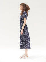 パフスリーブワンピース/JOLIE PUFF SLEEVES ONEPIECE_NAVY