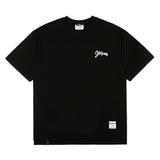 23 タグオーバーサイズTシャツ / 23 TAG OVERSIZED T-SHIRTS WHITE MELANGE / BLACK