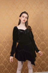 velvet sha blouse black (6651908030582)
