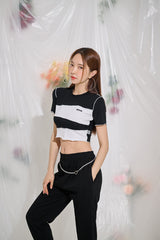 アンフッテッドショートスリーブクロップ / TOP(9284) Unfooted Short Sleeve Crop