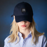 label over fit ball cap Navy