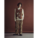 ピグメントウォッシュドクリースパンツ / PIGMENT WASHED CREASE PANTS_CAMEL BROWN