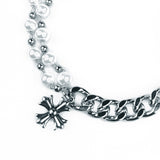 クロスミックスチェーンブレスレット / [MADE] Cross Mix Chain Bracelet