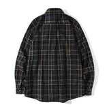 Layla everlasting love Herringbone classy green check shirt S41 (6550286237814)