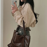 [Bellide made] Bubble Hidden Cropped Field Jacket