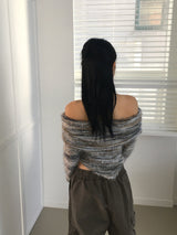 【マフラーセット】ミケルボカシオフショルダーアンゴラニット