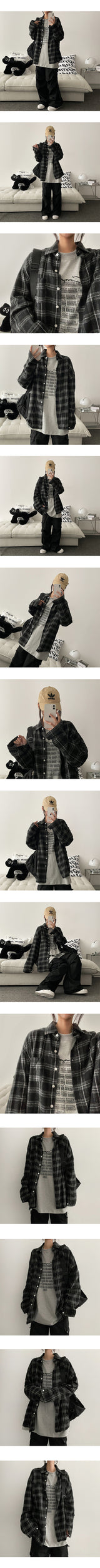 [Self-made] Jeff Checkered Shirt
