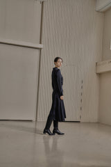 ドレーパリードレス/DRAPERY DRESS_BLACK