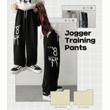 Numbering Wide Jogger Pants