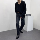 ツイストダメージニット/SK Twisted DAMAGE Knitwear (4 colors)