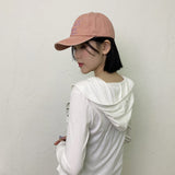 ビッタンボタンフード付きTシャツ / bitdan button hooded t-shirt