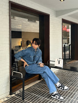 シグルーズフィットデニムパンツ/LMN Sig Loose Fit Denim Pants (4 colors)