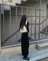 Black denim pants