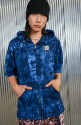 パッチフードジップアップ/patch hood zipup_deep