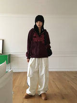 【起毛/UNISEX】2WAYカーゴトラックパンツ ジョガーパンツ