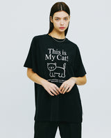 ディスイズマイキャットTシャツ/THIS IS MY CAT TSHIRT-BLACK