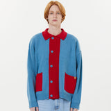 ツートーンカラーカーディガン / Two tone collar cardigan