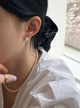 [92.5silver] スワールパールネックレス_4mm