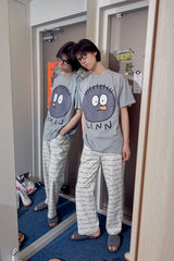 Logo pant ( CREAM / BLACK ) (6594954723446)