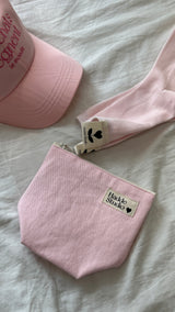 HADDE LOGO LABEL POUCH BAG