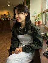 Unique nylon bolero jumper 