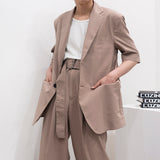 SI ミニマル半袖ジャケット / SI Minimal Short-Sleeved Jacket (2 colors)