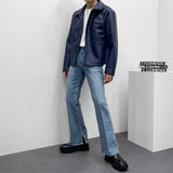 MOブーツカットオープンデニムパンツ/MO bootcut open denim pants