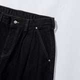 ディープタックポイントデニムパンツ / DEEP TUCK POINT DENIM PANTS - BLACK