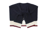 ケーブルニットショールマフラー/CABLE KNIT SHAWL MUFFLER_NAVY