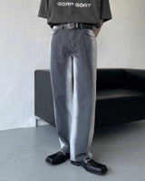 バターX-rayブラックブルーワイドデニム / TC4050-2 Butter X-ray Black Blue Wide Denim