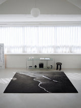 mono seaside rug - L